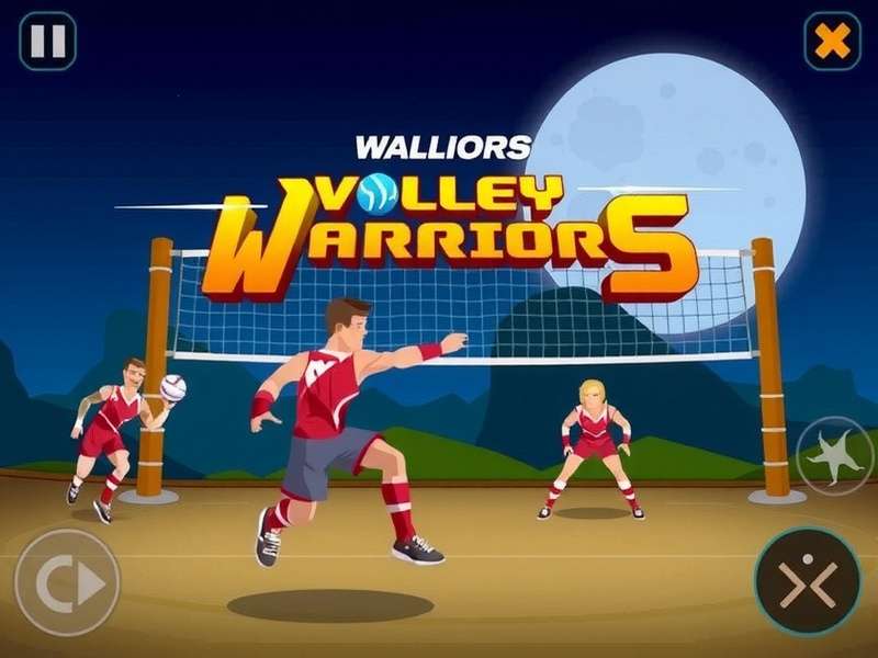 Intense multiplayer match in Volley Warriors Volley Warriors gameplay screenshot
